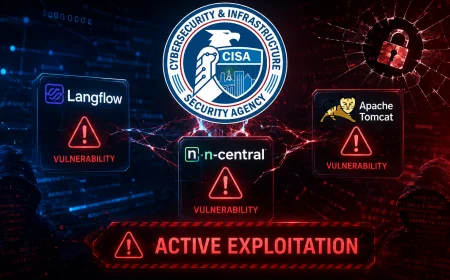 CISA: “Langflow, N-central ve Apache Tomcat açıkları saldırılarda aktif olarak istismar ediliyor”