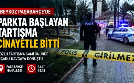 Beykoz Paşabahçe’de Parkta Başlayan Tartışma Cinayetle Bitti: Şüpheli Olay Yerinin Yakınında Yakalandı