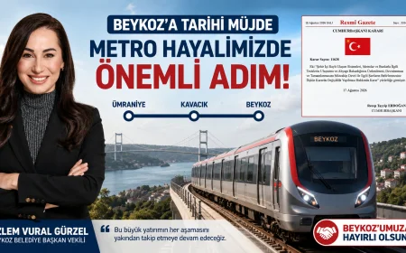Beykoz Belediye Başkan Vekili Özlem Vural Gürzel: “Ümraniye–Kavacık–Beykoz Raylı Sistem Hattı için önemli bir adım atıldı”