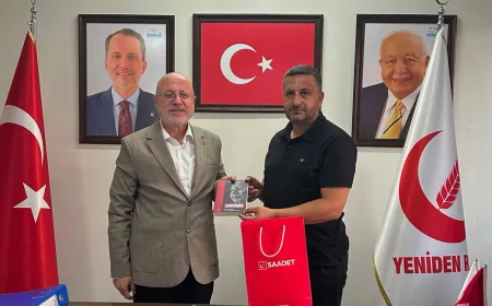 Saadet Partisi Beykoz İlçe Başkanı Hakan Gökcan’dan Yeniden Refah Partisi Beykoz İlçe Başkanı İskender Közen’e tebrik ziyareti