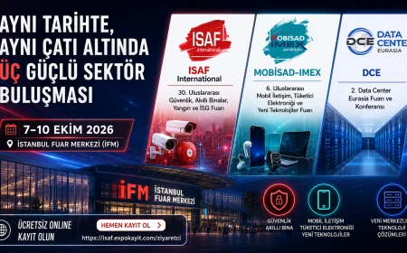 İstanbul’da üç güçlü sektör aynı çatı altında buluşacak: ISAF International, MOBİSAD-IMEX ve DCE 7 Ekim’de kapılarını açacak