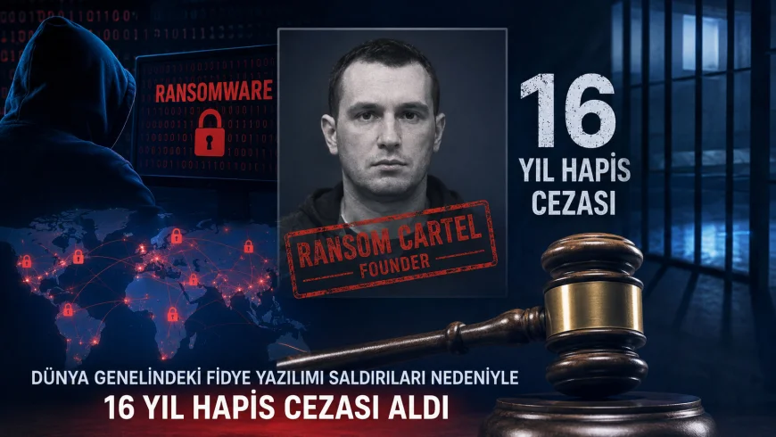Ransom Cartel kurucusu Maksim Silnikau dünya genelindeki fidye yazılımı saldırıları nedeniyle 16 yıl hapis cezası aldı
