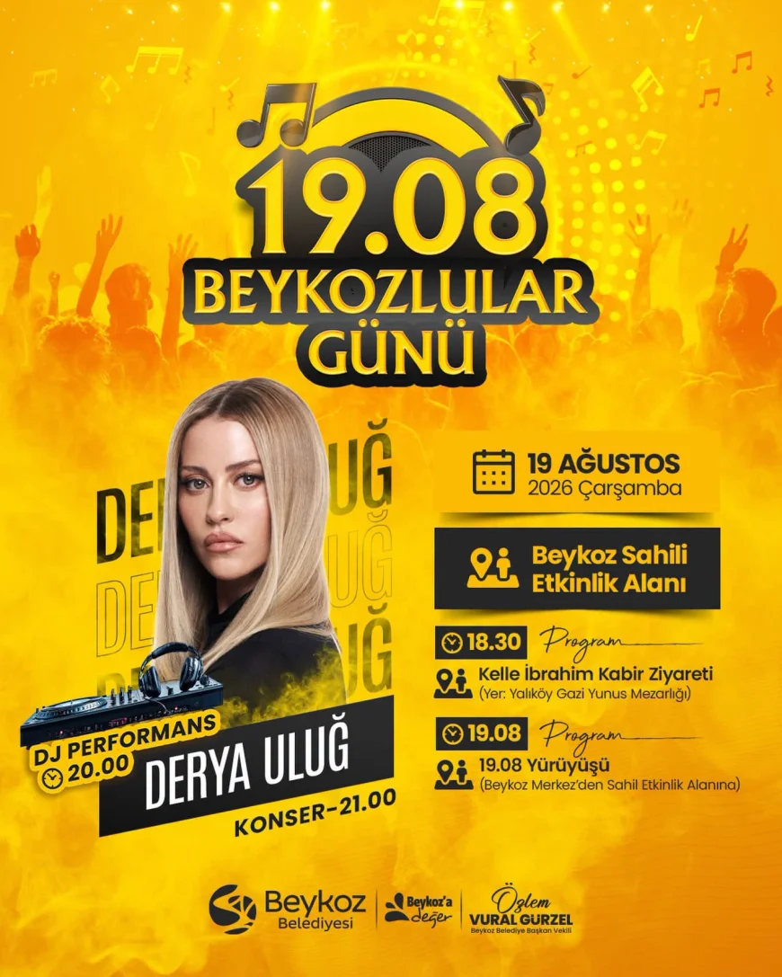 Beykoz’da 19.08 Beykozlular Günü yürüyüş ve Derya Uluğ konseriyle kutlanacak