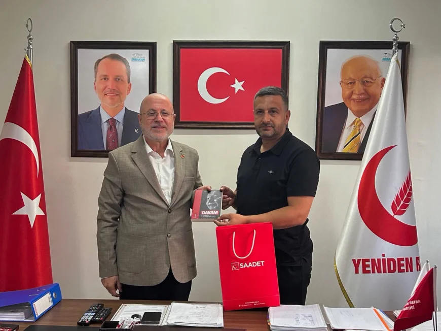 Saadet Partisi Beykoz İlçe Başkanı Hakan Gökcan’dan Yeniden Refah Partisi Beykoz İlçe Başkanı İskender Közen’e tebrik ziyareti