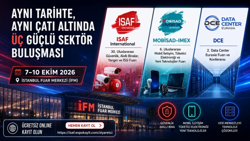 İstanbul’da üç güçlü sektör aynı çatı altında buluşacak: ISAF International, MOBİSAD-IMEX ve DCE 7 Ekim’de kapılarını açacak