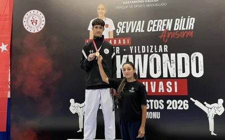 Beykoz Belediyesi Spor Kulübü Sporcusu Ahmet Tahari İller Arası Taekwondo Müsabakalarında Bronz Madalya Kazandı