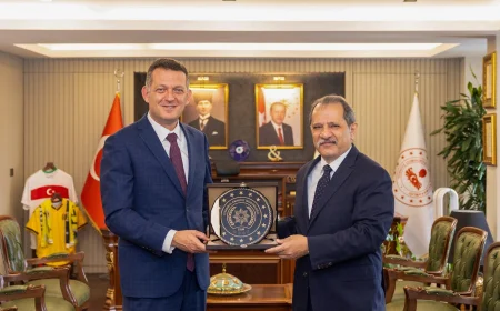İstanbul İl Emniyet Müdürü Selami Yıldız’dan Beykoz Kaymakamı Dr. Fatih Ürkmezer’e güvenlik ziyareti