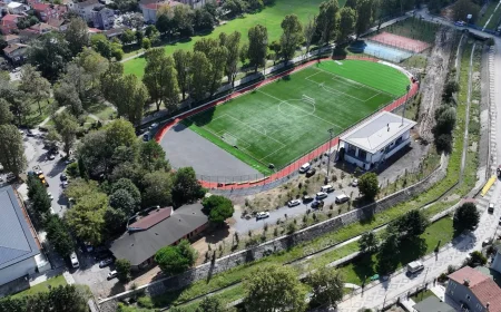 Beykoz Ortaçeşme Millet Bahçesi Spor Tesisi’nde bakım ve onarım çalışmalarında sona yaklaşıldı