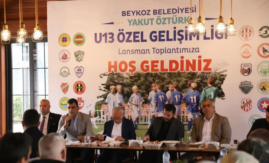 Beykoz’da Yakut Öztürk U-13 Gelişim Ligi öncesi kulüp temsilcileri lansmanda buluştu
