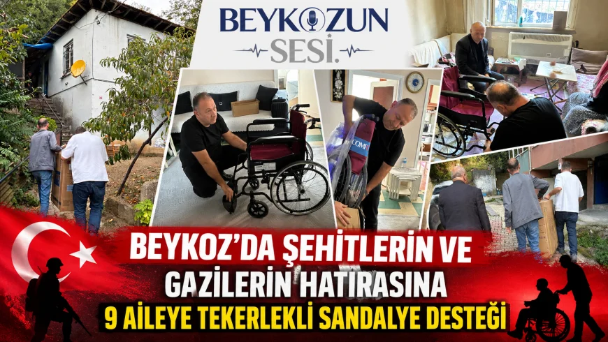 Beykoz’da Şehitlerin ve Gazilerin Hatırasına 9 Aileye Tekerlekli Sandalye Desteği