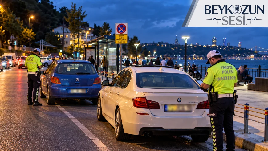 Beykoz sahil hattında trafik denetimi: Hatalı park yapan 45 araca işlem uygulandı