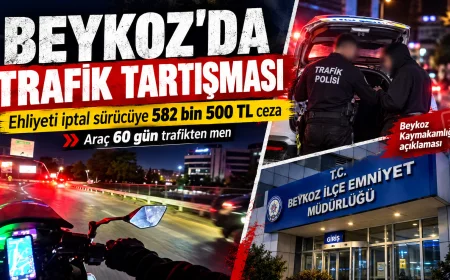 Beykoz’da Trafik Tartışması Sonrası Sürücüye 582 Bin 500 Lira Ceza Uygulandı