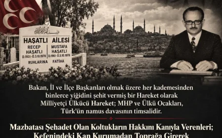 MHP Beykoz İlçe Başkanı Mehmet Gündoğdu’dan 3 Ekim’de Türk Dünyası Günü ve Haşatlı ailesi mesajı