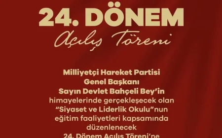 MHP Siyaset ve Liderlik Okulu 24. Dönem Açılış Töreni 10 Ekim’de Gerçekleştirilecek