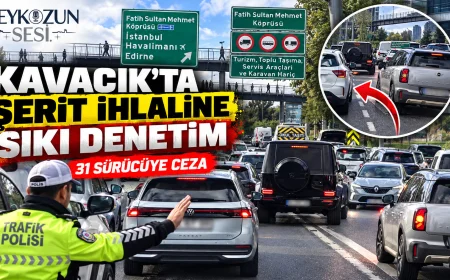 Beykoz’da “kaynak” denetimi: TEM Kuzey Kavacık Katılım’da 31 sürücüye cezai işlem uygulandı