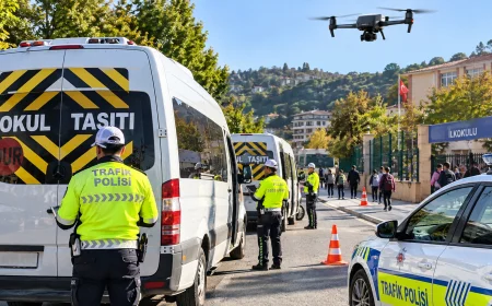 Beykoz’da Okul Servislerine Drone Destekli Sıkı Denetim: 83 Servis Aracında Kural İhlali Tespit Edilmedi