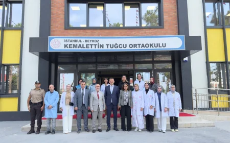 Beykoz Kaymakamı Dr. Fatih Ürkmezer Kemalettin Tuğcu Ortaokulu’nda Öğrenci ve Öğretmenlerle Buluştu