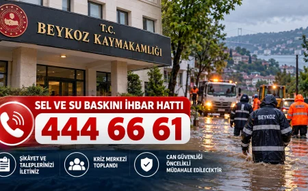 Beykoz Kaymakamlığından Sel ve Su Baskını Uyarısı: Kriz Merkezi Toplandı, İhbar Hattı Açıklandı