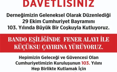 Anadoluhisarı Turizm Kalkındırma Derneğinden Cumhuriyet’in 103. Yılına Özel Fener Alayı ve Kutlama Daveti
