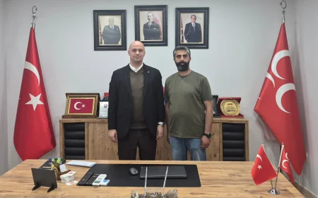 Beykozun Sesi ve Orta Haber İstanbul Sorumlusu Emrullah Yıldız’dan MHP Çekmeköy İlçe Başkanı Tahsin İnce’ye Ziyaret