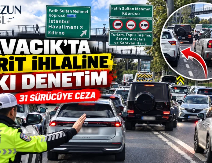 Beykoz’da “kaynak” denetimi: TEM Kuzey Kavacık Katılım’da 31 sürücüye cezai işlem uygulandı