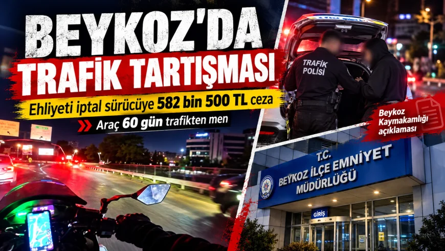 Beykoz’da Trafik Tartışması Sonrası Sürücüye 582 Bin 500 Lira Ceza Uygulandı