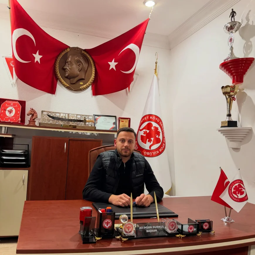 Cumhuriyet Köyü Spor Kulübü Başkanı Ali İhsan Durmuş: “1. Amatör Lig yolculuğunda omuz omuza olalım”