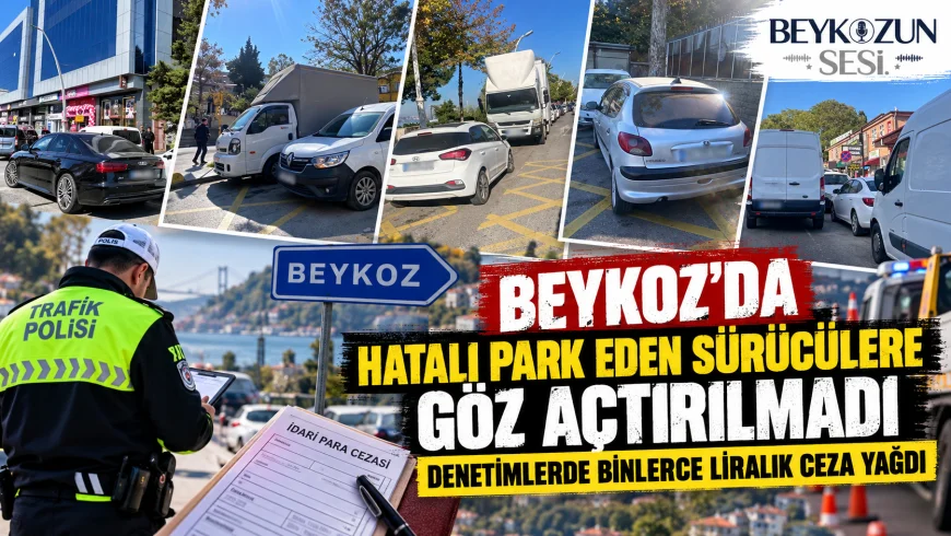 Beykoz’da Hatalı Park Eden 38 Sürücüye 47 Bin 348 TL Ceza Kesildi
