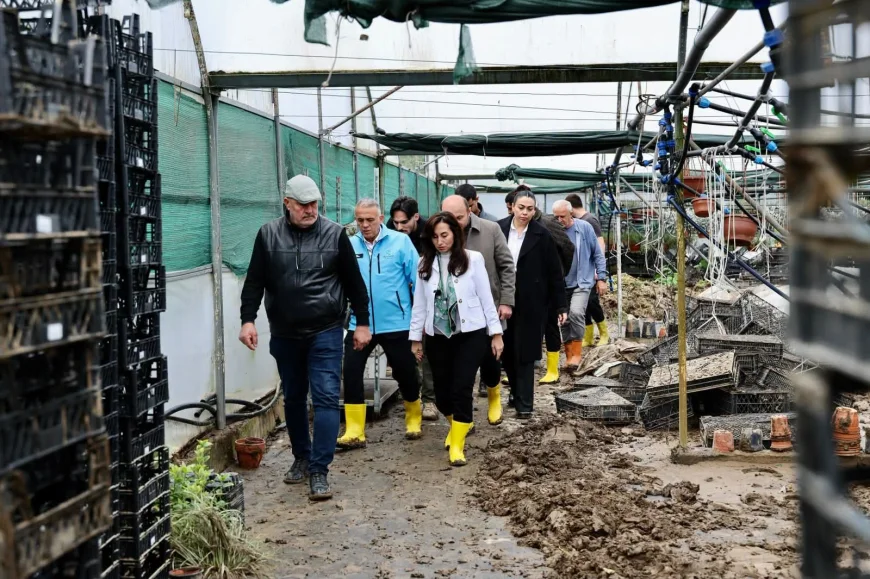 Beykoz’da Şiddetli Yağış ve Selin Vurduğu Tarım Arazilerinde Hasar Tespiti ve Çiftçilere Destek Çalışmaları Sürüyor