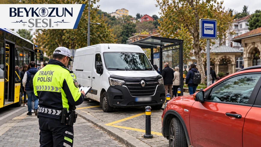 Beykoz İlçe Emniyet Müdürlüğünden Hatalı Park Denetimi: 18 Araç Sahibine 22 Bin 446 TL Ceza Kesildi